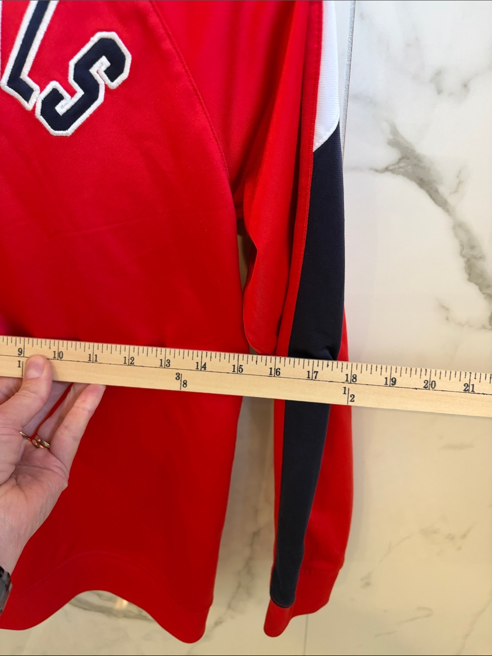 Majestic Red Kids Full-Zip Cardinals Jacket with Navy & White Accents - Picture 5 of 5
